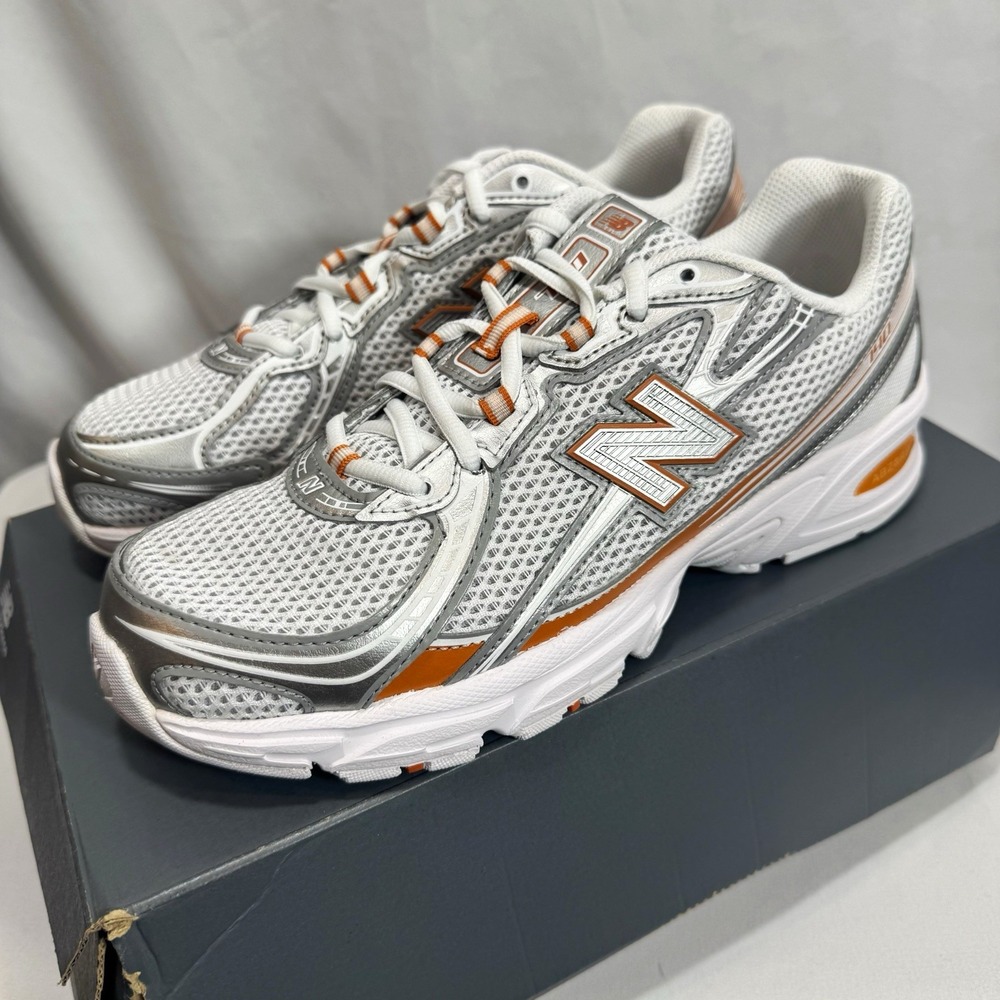 New Balance 740 Classic Orange U740CL2 Lace-Up Breathable Mesh Low Top NIB